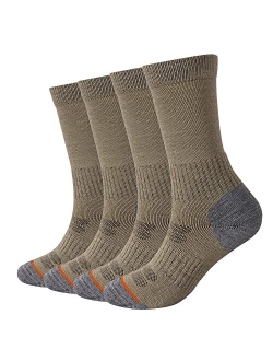 EnerWear 4 Pack Women's Merino Wool Outdoor Hiking Trail Crew Sock