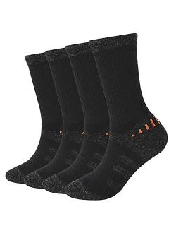 EnerWear 4 Pack Women's Merino Wool Outdoor Hiking Trail Crew Sock