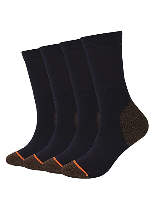 EnerWear 4 Pack Women's Merino Wool Outdoor Hiking Trail Crew Sock