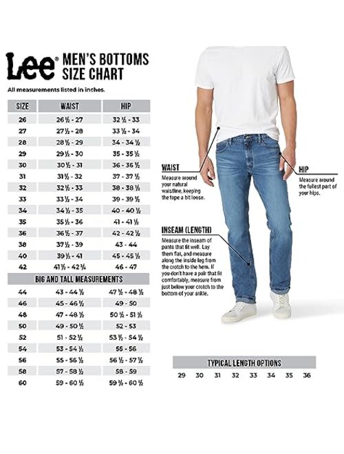 Lee Men's Total Freedom Relaxed Classic Fit Flat Front Pants