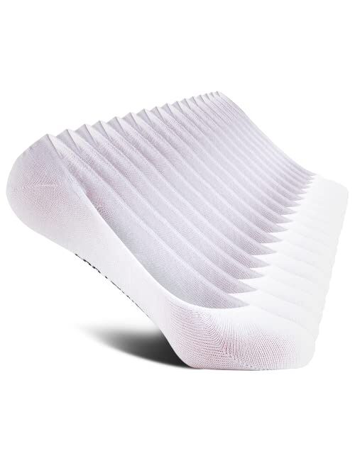 Foot Amazing Women's No Show Liner Socks, 8 Pack Low Cut Non Slip Ankle Socks,Invisible Socks for Flat Boat