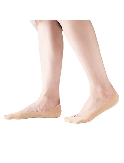 RIIQIICHY No Show Socks Womens Low Cut Liner Non-Slip Thin Causal Line for Flats Boat 4 to 6 Pack