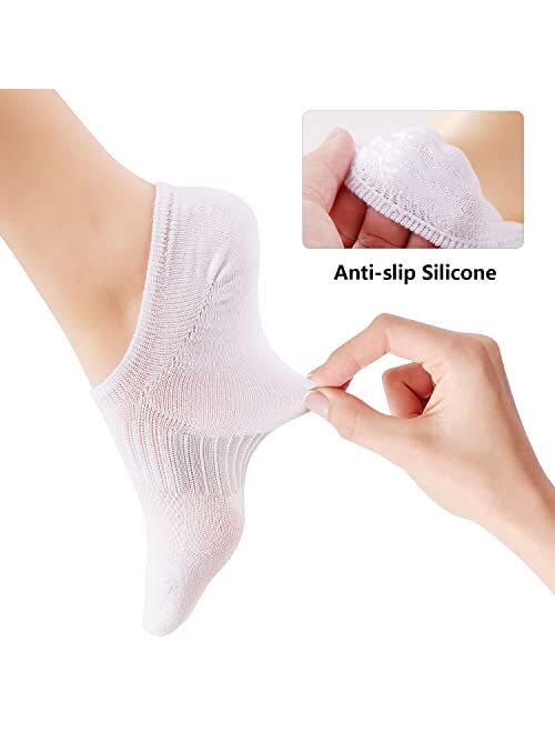 Gonii No Show Socks Womens Running Athletic Non Slip Line Flat Boat Socks 5 -Pairs