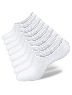 SIXDAYSOX Womens No Show Socks 4-8 Pairs Ondo Low Cut Non-Slip Socks Summer Invisible Cotton Liner Socks