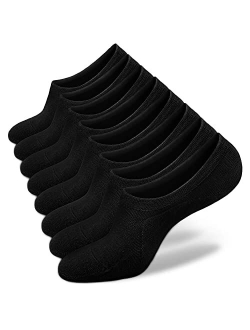 SIXDAYSOX Womens No Show Socks 4-8 Pairs Ondo Low Cut Non-Slip Socks Summer Invisible Cotton Liner Socks