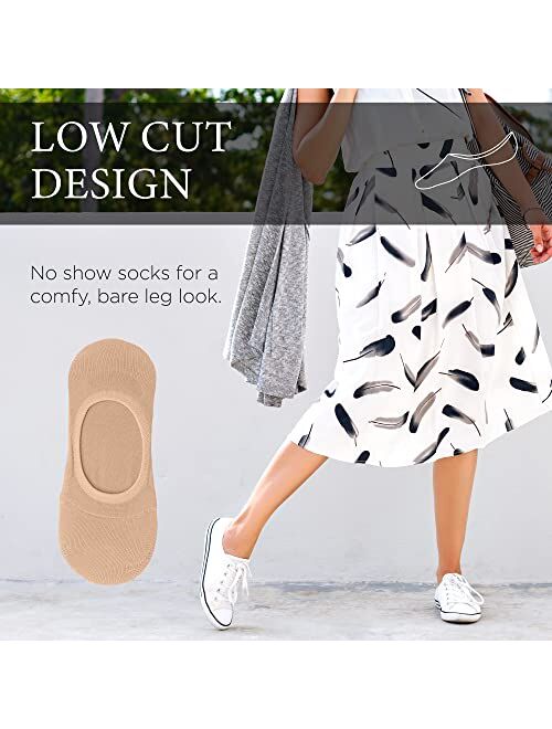 Eedor No Show Socks Womens with Low Cut Socks and No Slip Socks for Women