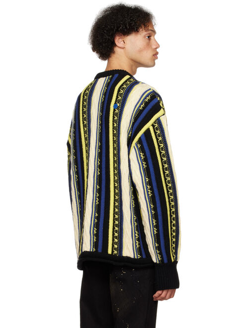 ADER ERROR Blue & Yellow Frema Sweater