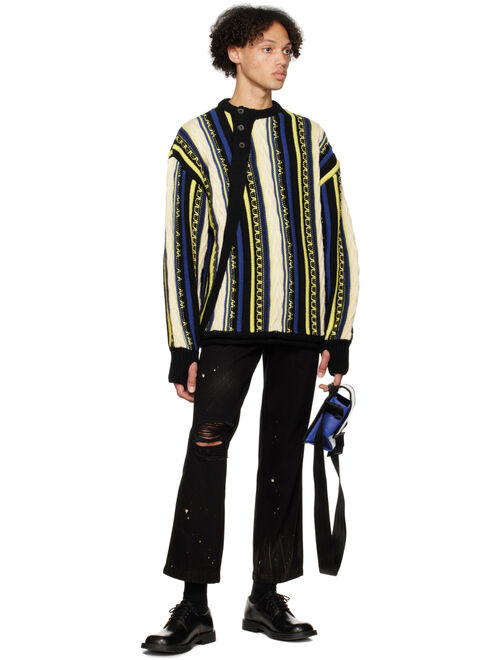 ADER ERROR Blue & Yellow Frema Sweater