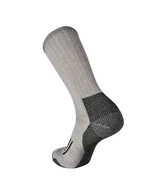 Enerwear 4P Pack Men's Merino Wool Cushion Trail Crew Socks