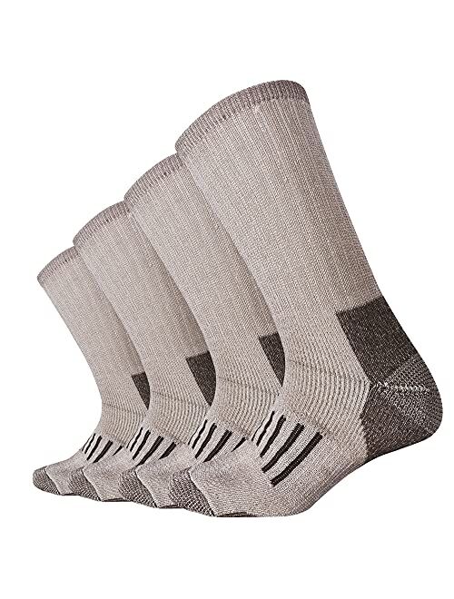 Enerwear 4P Pack Men's Merino Wool Cushion Trail Crew Socks