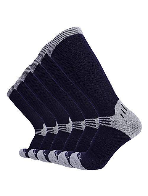 Enerwear 4P Pack Men's Merino Wool Cushion Trail Crew Socks