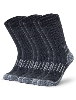 Alvada Merino Wool Hiking Socks Thermal Warm Crew Winter Boot Sock For Men & Women 3 Pairs