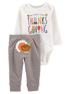 Baby 2-Piece Thanksgiving Bodysuit Pant Set