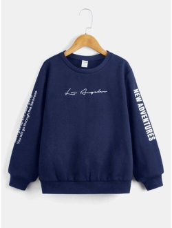 Boys Letter Graphic Pullover