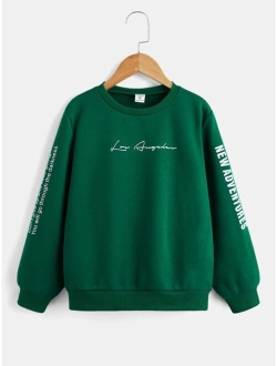 Boys Letter Graphic Pullover