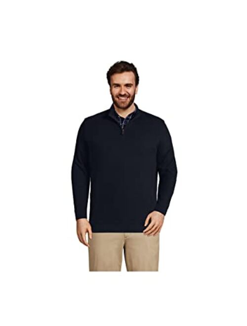 Lands' End Men's Bedford Rib Quarter Zip Sweater