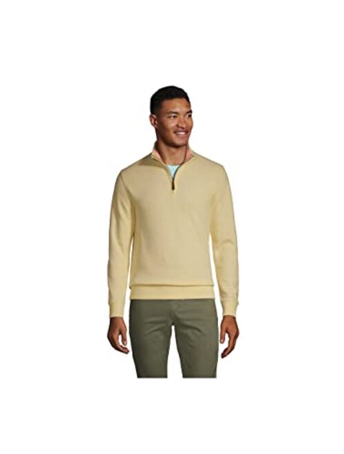 Lands' End Men's Bedford Rib Quarter Zip Sweater