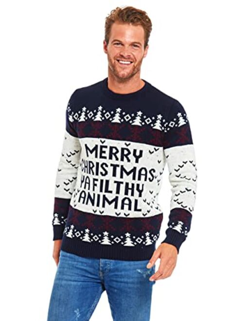 U Look Ugly Today Unisex Mens Ugly Christmas Sweater Novelty Santa Pullover for Party Fun