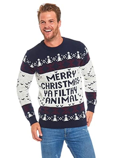 U Look Ugly Today Unisex Mens Ugly Christmas Sweater Novelty Santa Pullover for Party Fun