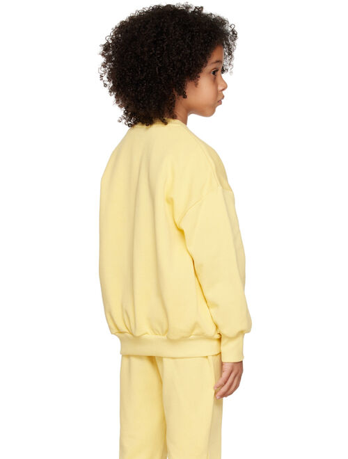 MINI RODINI Kids Yellow Lily Of The Valley Sweatshirt