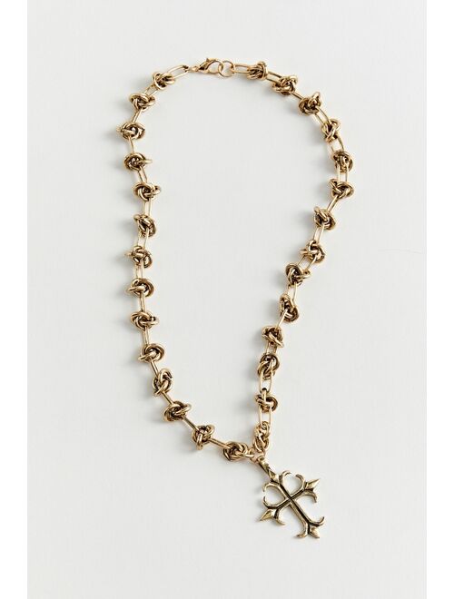 Urban Outfitters Dexter Cross Charm Necklace