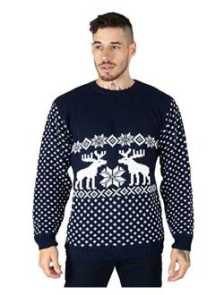 Noroze Mens Unisex Christmas Jumpers Reindeer Novelty Knitted Sweaters