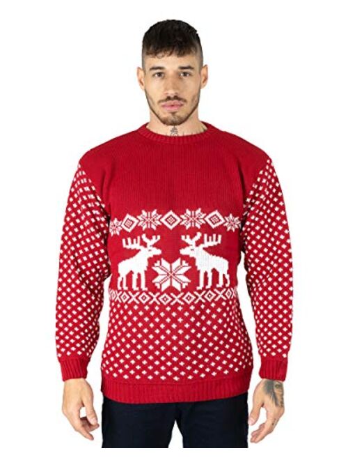 Noroze Mens Unisex Christmas Jumpers Reindeer Novelty Knitted Sweaters