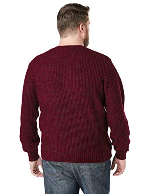 KingSize Men's Big & Tall Shaker Knit Crewneck Sweater