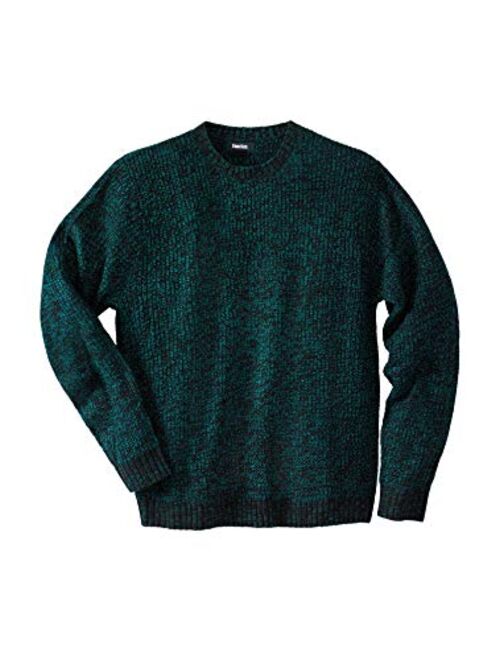 KingSize Men's Big & Tall Shaker Knit Crewneck Sweater