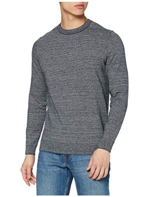 Superdry Mens Orange Label Crew Jumper, Classic Crew Neckline, Cashmere Blend