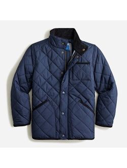 Kids' quilted field jacket in recycled polyester