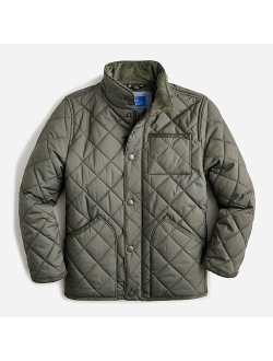 Kids' quilted field jacket in recycled polyester