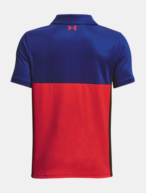 Under Armour Boys' UA Performance Blocked Polo