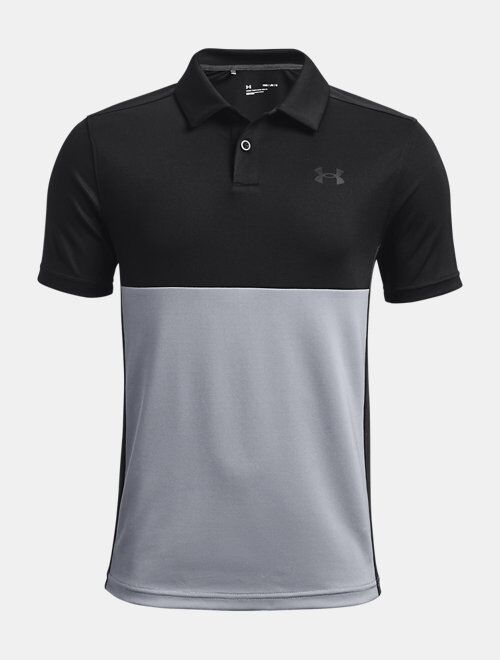 Under Armour Boys' UA Performance Blocked Polo