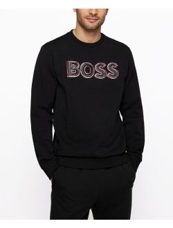 BOSS Men's Cotton-Blend Regular-Fit Sweatshirt