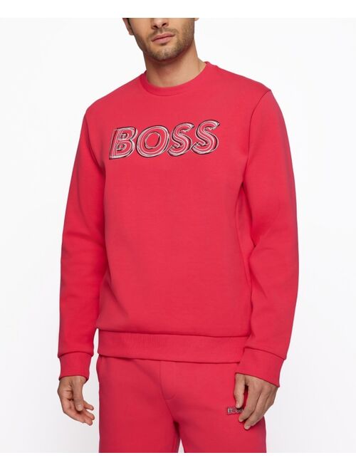 Hugo Boss BOSS Men's Cotton-Blend Regular-Fit Sweatshirt