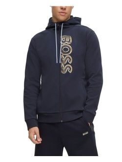 BOSS Men's Cotton-Blend Regular-Fit Hoodie