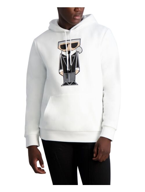 Karl Lagerfeld Paris Men's Kocktail Karl Loose-Fit Printed Hoodie