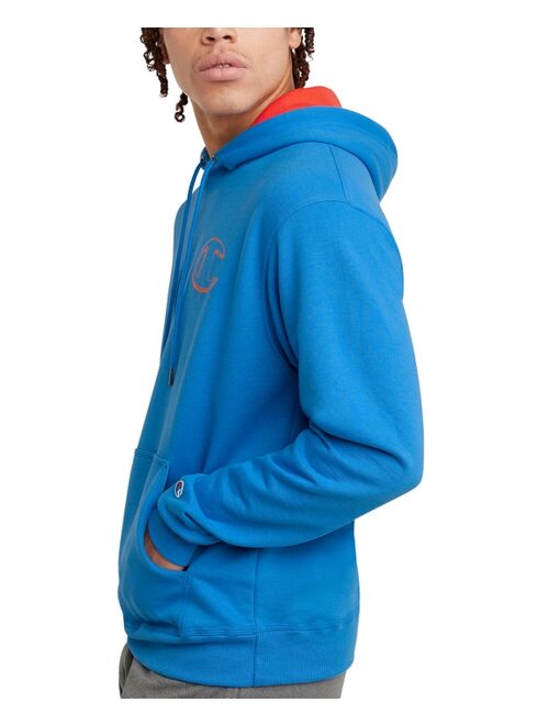 Champion Men's Powerblend Standard-Fit Logo-Print Fleece Hoodie