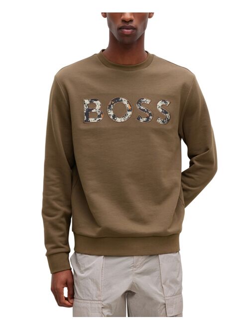 Hugo Boss BOSS Men's Cotton-Terry Regular-Fit Sweatshirt