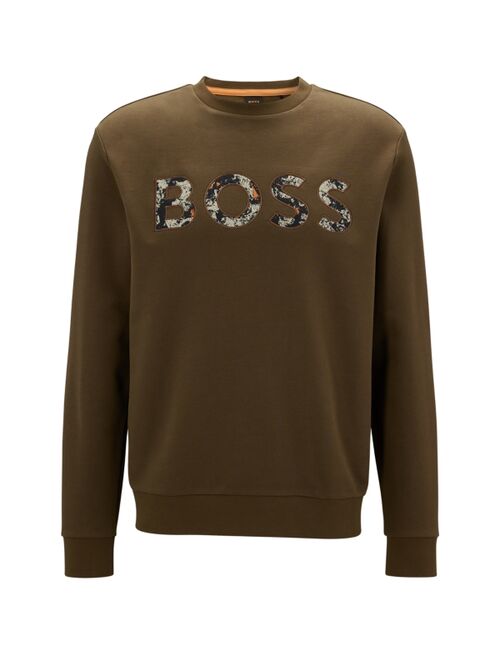 Hugo Boss BOSS Men's Cotton-Terry Regular-Fit Sweatshirt