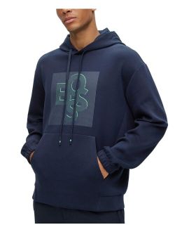 BOSS Men's Cotton-Blend Relaxed-Fit Hoodie Sweatshirt