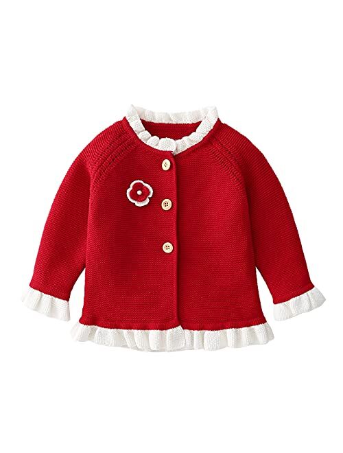 Simplee kids Baby Girls' Fall Winter Cardigan Sweaters Coats Outfits for Toddlers