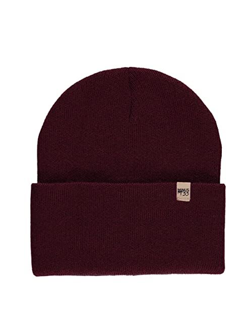 Minus33 Merino Wool Minus33 Midweight Everyday Knit Cuff Beanie - 100% Merino Wool - Warm Winter Hat