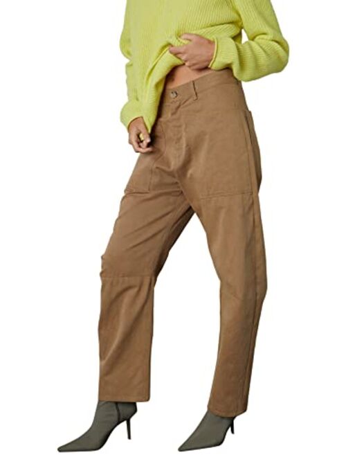 Velvet by Graham & Spencer Women's Brylie Sanded Twill Straight Leg Pant