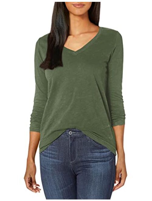 Velvet by Graham & Spencer Women's Originals V-Neck Long Sleeve Tee