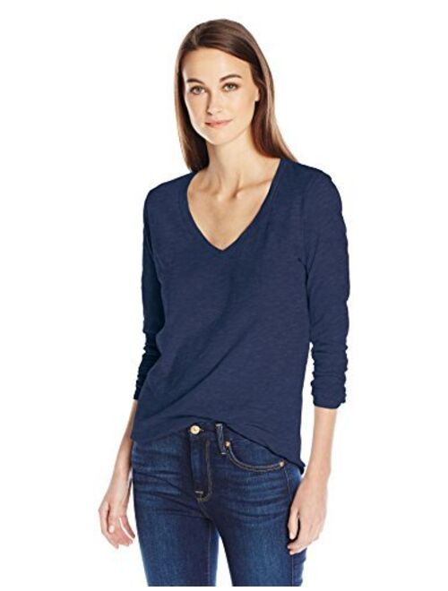 Velvet by Graham & Spencer Women's Originals V-Neck Long Sleeve Tee