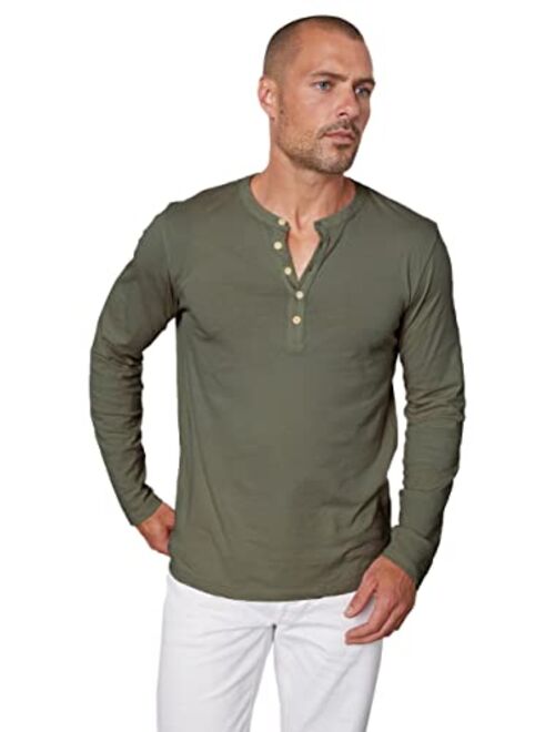 Velvet by Graham & Spencer Velvet Men's Alvaro Long Sleeve Henley Shirt