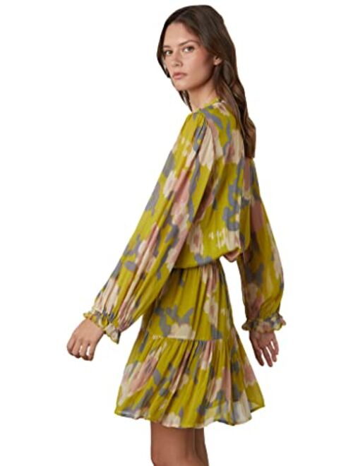 Velvet by Graham & Spencer Women's Regina Soho Print Long Sleeve Dress