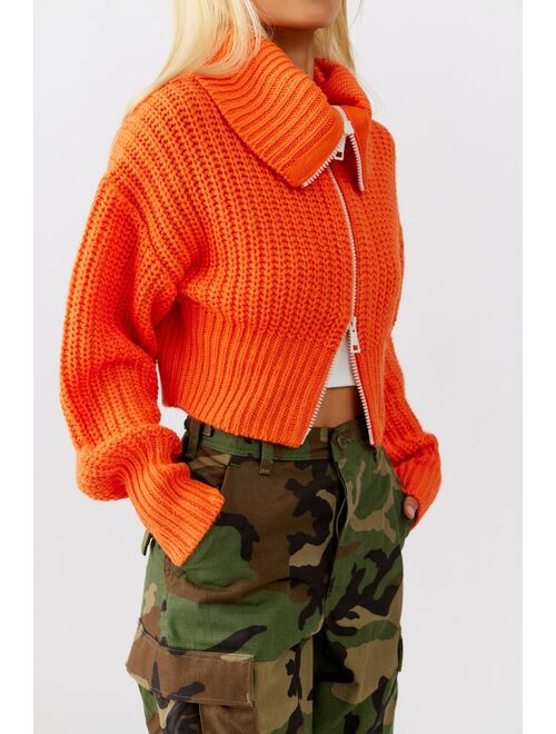 Urban Outfitters UO Sunny Collared Zip-Up Cardigan